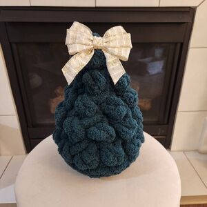 Christmas Tree Decor Hand Knit Chunky Yarn